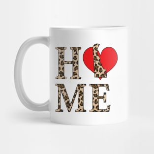 Delaware Home Leopard Print Mug